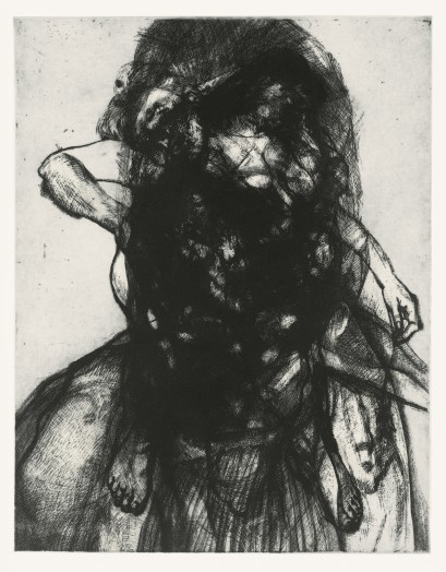 Glenn Brown, Layered Portrait (after Lucian Freud) 9, 2008