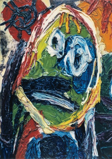 Glenn Brown, Love Never Dies, 1993 This painting is a citation of the painting by Karel Appel, titled ‘People, Birds...