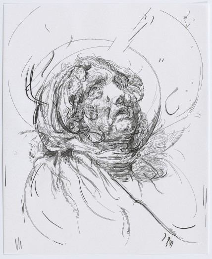 Glenn Brown, Drawing 13 (after Greuze/Rubens), 2015