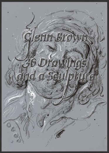 Glenn Brown, Drawing 44 (after Jordaens) Cover for Gagosian book, 2015