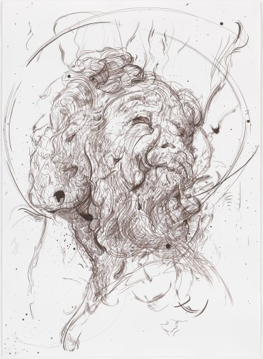 Glenn Brown, Drawing 48 (after Del Sarto/Tiepolo), 2015