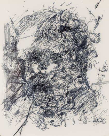 Glenn Brown, Drawing 15 (after Greuze/Raphael), 2013