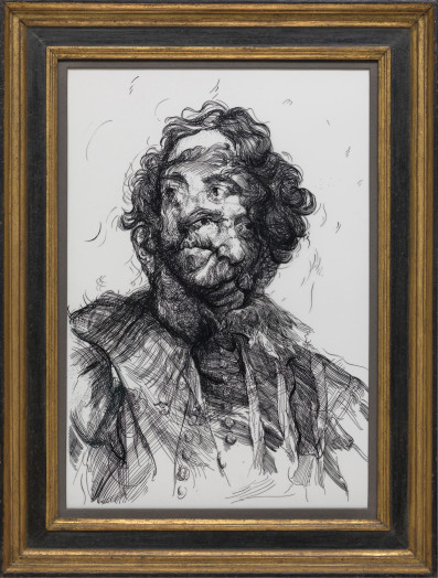 Glenn Brown, Drawing 16 (after Van Dyck/Van Dyck), 2017