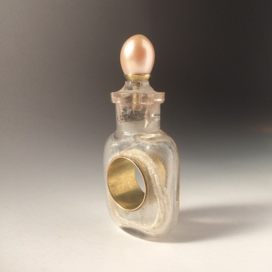 Bernhard Schobinger, Perfume Bottle Ring, 2019
