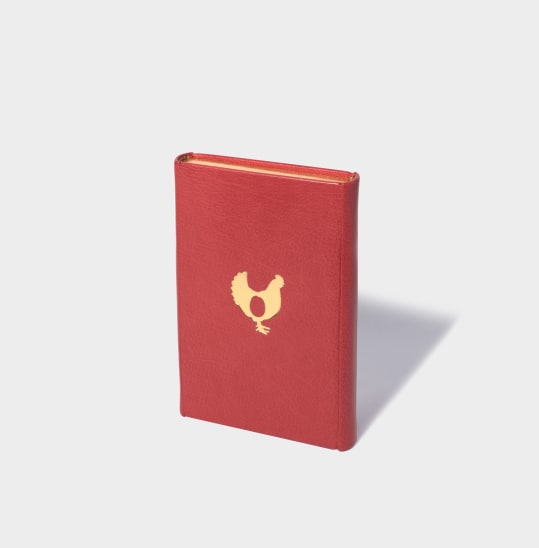 Kathleen Reilly What Came First? , 2019 Double bound Book . Leather, Gold Gilding, Thread and Paper 11.5 x 17.2...