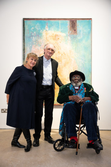 Michael Rowe, Frank Bowling and Corinne Julius photography by Stefano Padoan