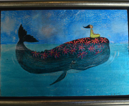 Cora Brittan, On a Flower Backed Whale, 2018