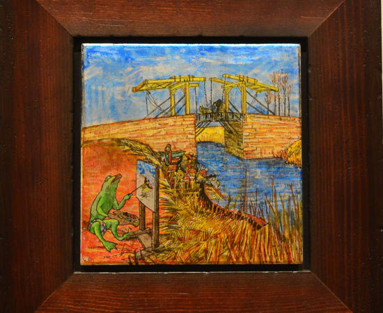Cora Brittan, Vincent van Frog, The Langlois Bridge, April 1888, 2014