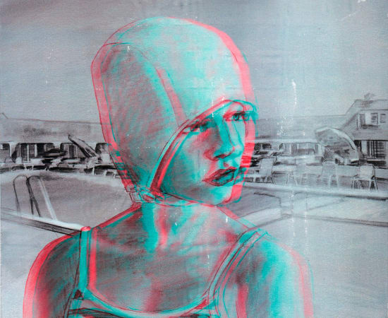 Kelly Grace, Outdoor Pool 3D 3/10, 2025