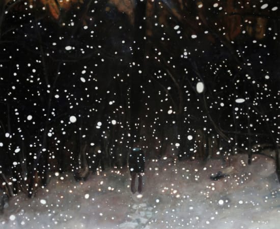 Jennifer Walton, Into the Woods on a Snowy Night, 2016