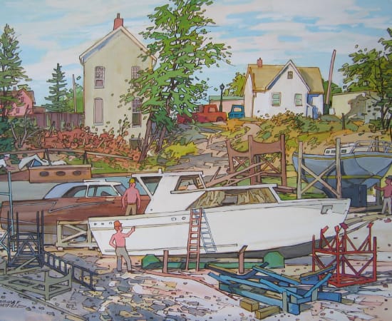 Thomas Chatfield, The Boat Yard, Bronte, 1984