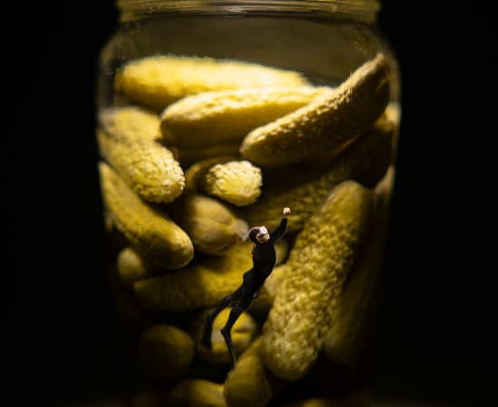 Christopher Boffoli, Pickle jar dive, 2021