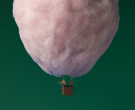 Christopher Boffoli, Cotton candy hot air balloon, 2015