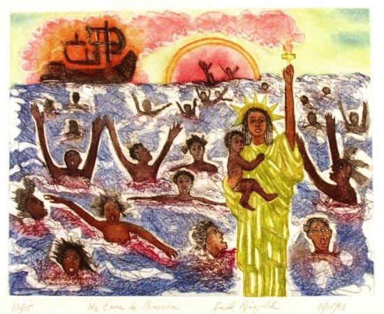 Faith Ringgold, We Came to America, 1998