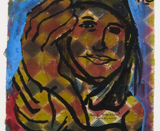 Aminah Robinson, Study for 'Bridges of Passion'