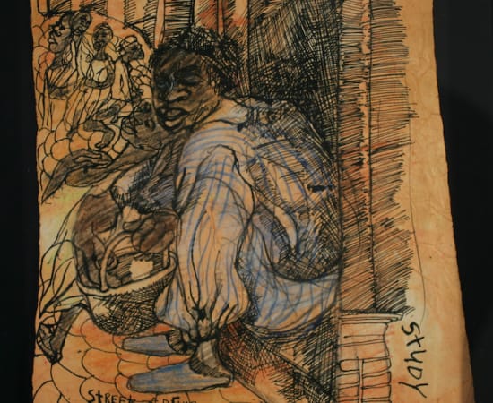 Aminah Robinson, Street of Dakar, 1979