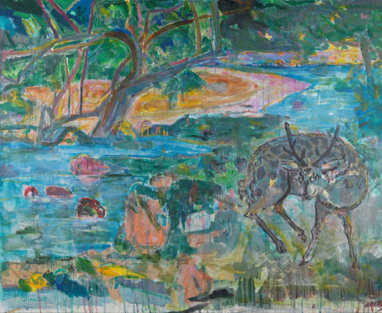 漆澜 Qi Lan, 水边林下——致高更 | Waterside Underwood-To Gauguin, 2018