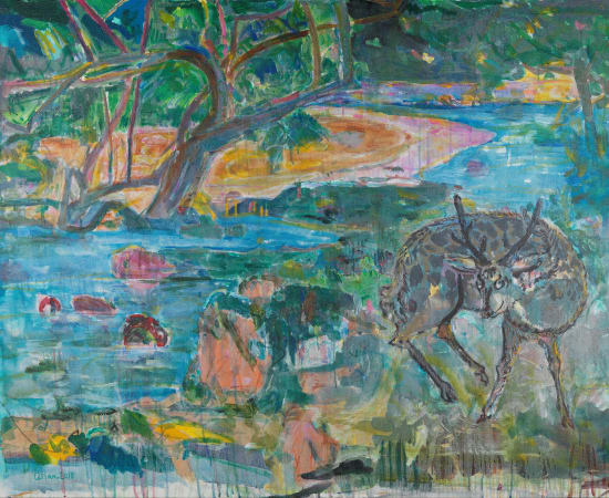 漆澜 Qi Lan, 水边林下——致高更 | Waterside Underwood-To Gauguin, 2018