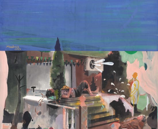 谢天卓 Xie Tianzhuo, 俱乐部的醉鬼 The Drunks at the Club, 2020