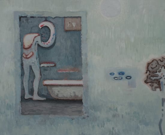 吉磊 Ji Lei, 浴室里的卡夫卡No.2 Kafka In the Bathroom No.2, 2017