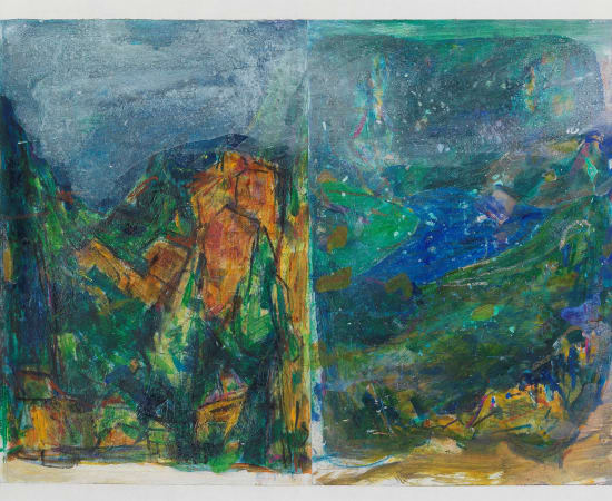 漆澜 Qi Lan, 通景卷(一)富春山 | Scenic Illusion Painting Roll (1) Fuchun Mountains, 2015-2018