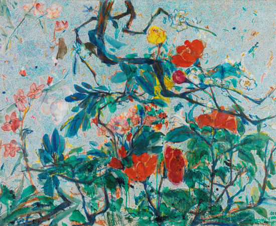 漆澜 Qi Lan, 赵之谦的花 No.2 | Zhao Zhiqian’s Flowers No.2, 2013-2018