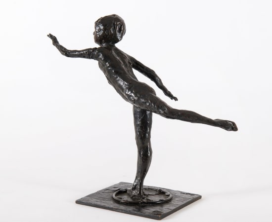 Edgar Degas (1834-1917), Danseuse, arabesque ouverte sur la jambe droite, bras gauche en avant, première étude, circa 1919-1973