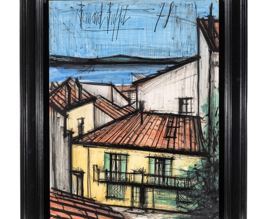 Bernard Buffet (1928-1999), Saint-Tropez, la maison aux volets verts, 1978