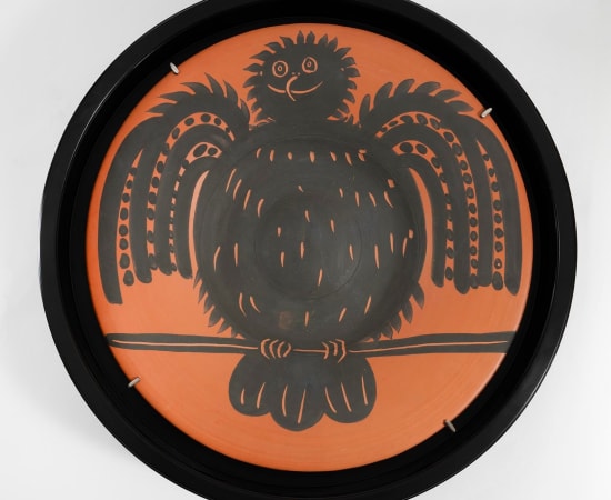 Pablo Picasso (1881-1973), Hibou noir perché (A.R. 398), May 7th, 1957