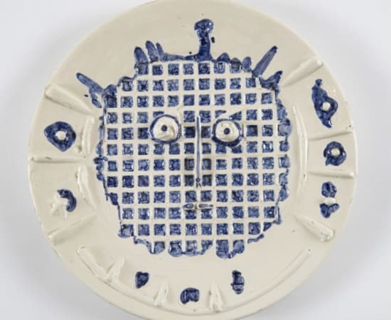 Pablo Picasso (1881-1973), Visage à la grille (A.R. 352), 1956