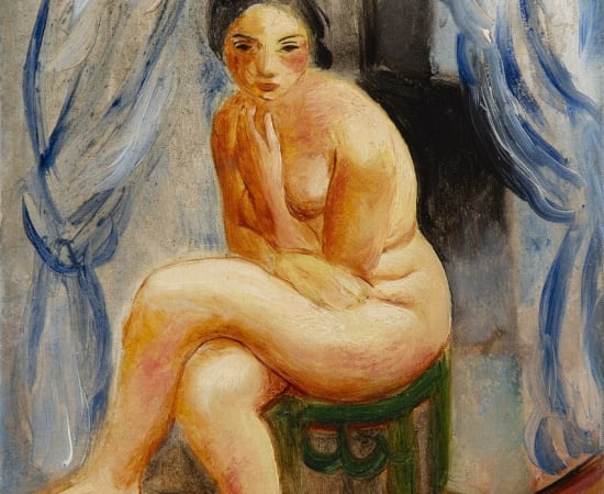 Moïse Kisling (1891-1953), Nu assis, 1923
