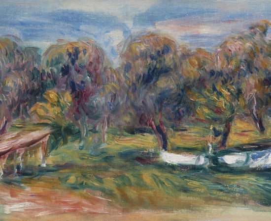 Pierre-Auguste Renoir, Paysage aux Collettes, circa 1905-1910