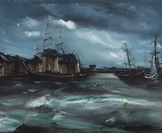 Maurice De Vlaminck (1876-1958), le Port de Honfleur, 1919