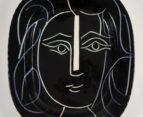 Pablo Picasso (1881-1973), Visage de femme (A.R. 220), 1953