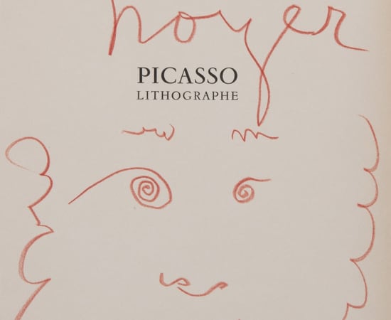 Pablo Picasso, Dédicace pour le Docteur Noyer, 26.08.1970