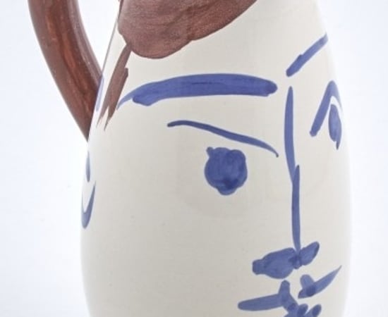 Pablo Picasso (1881-1973), Pichet visage bleu (Face tankard) (A.R. 434), 1959