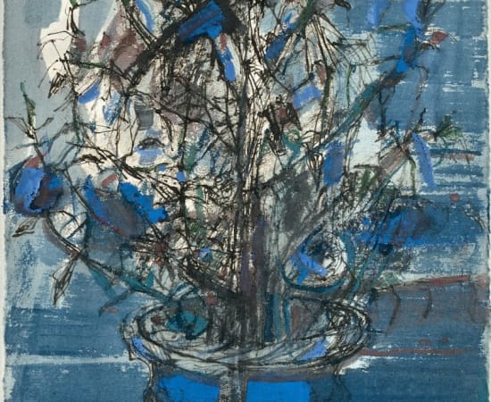 Maria Helena Vieira Da Silva (1908-1992), Le vase bleu, circa 1976