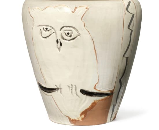 Pablo Picasso (1881-1973), Visage et Hibou (A.R. 407), 1958