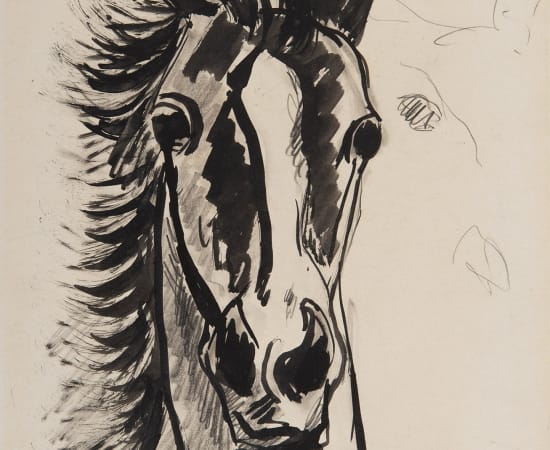 Francis Picabia, Tête de cheval, circa 1937-1938