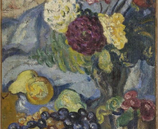 Louis Valtat (1869-1952), Vase de fleurs et fruits, 1912