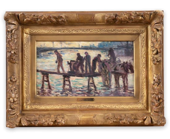 Maximilien Luce (1858-1941), Les Charbonniers, 1910