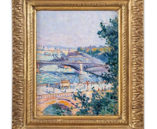 Maximilien Luce (1858-1941), L'ancien pont de la Tournelle et le Jardin des Plantes