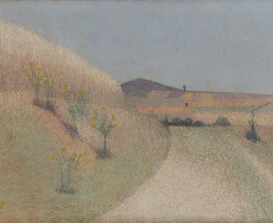 Achille Laugé (1861-1944), Le chemin bordé de chardons, 1897