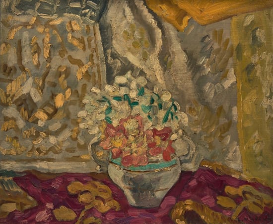 Louis Valtat, Bouquet aux tentures, circa 1927