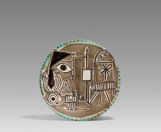 Pablo Picasso (1881-1973), Jacqueline au chevalet (A.R. 333), 1956