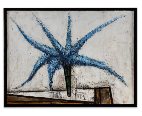 Bernard Buffet (1928-1999), Delphiniums bleus, 1971