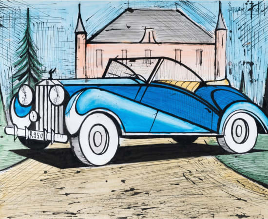 Bernard Buffet, Rolls Royce 1937 Bleue, 1984