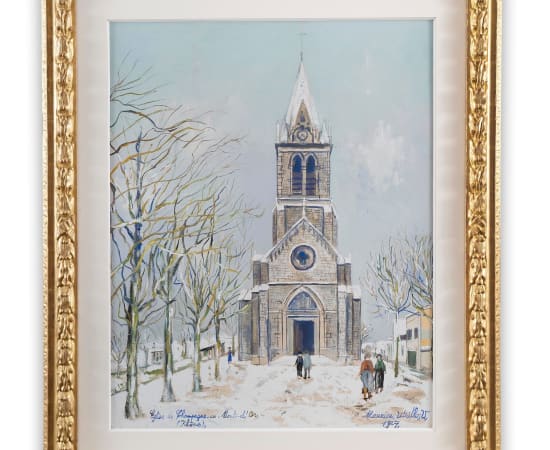 Maurice Utrillo (1883-1955), Eglise de Champagne-au-Mont-d'Or (Rhône), 1927