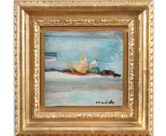 Charles Camoin (1879-1965), Cassis, les remailleurs de filets, circa 1898-1900