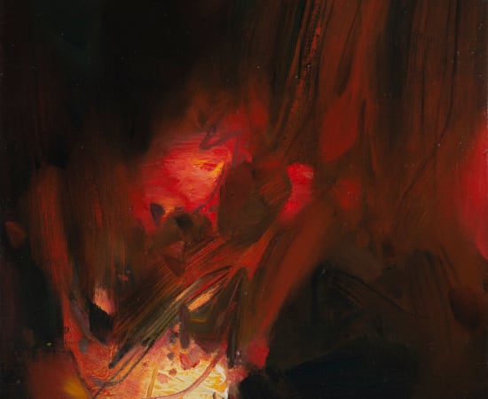 Chu Teh-Chun (1920-2014), La falaise rouge, 1978